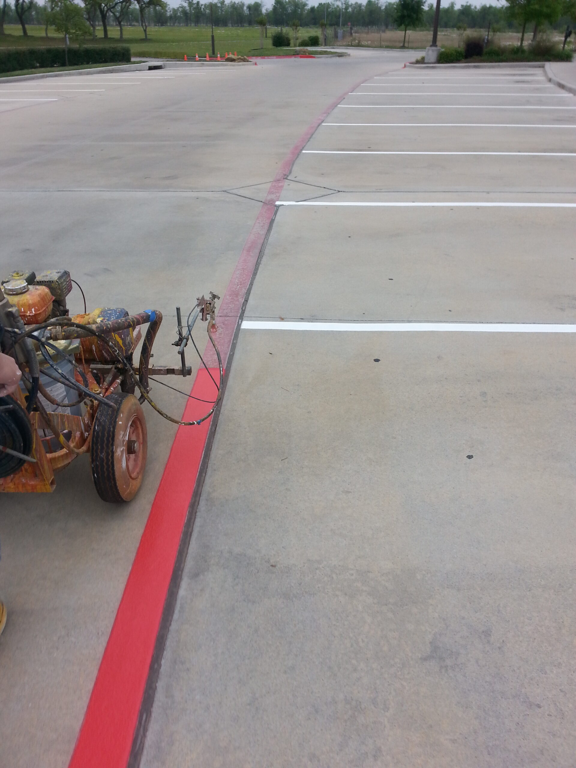 Houston Parking Lot and Fire Lane Striping